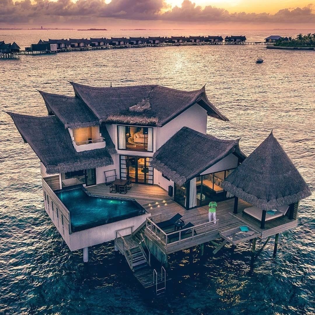 мальдивы фото домиков на воде