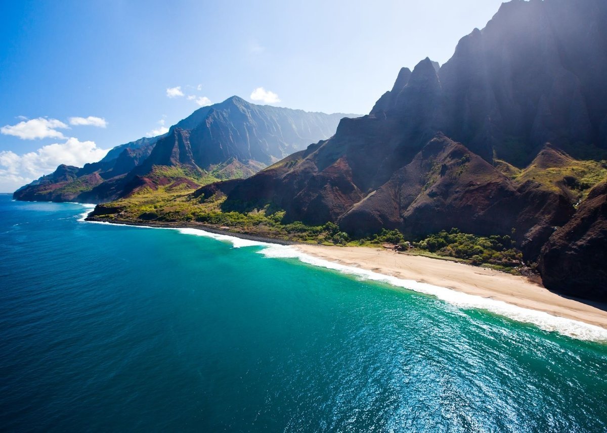 Гавайский остров Кауаи пляж