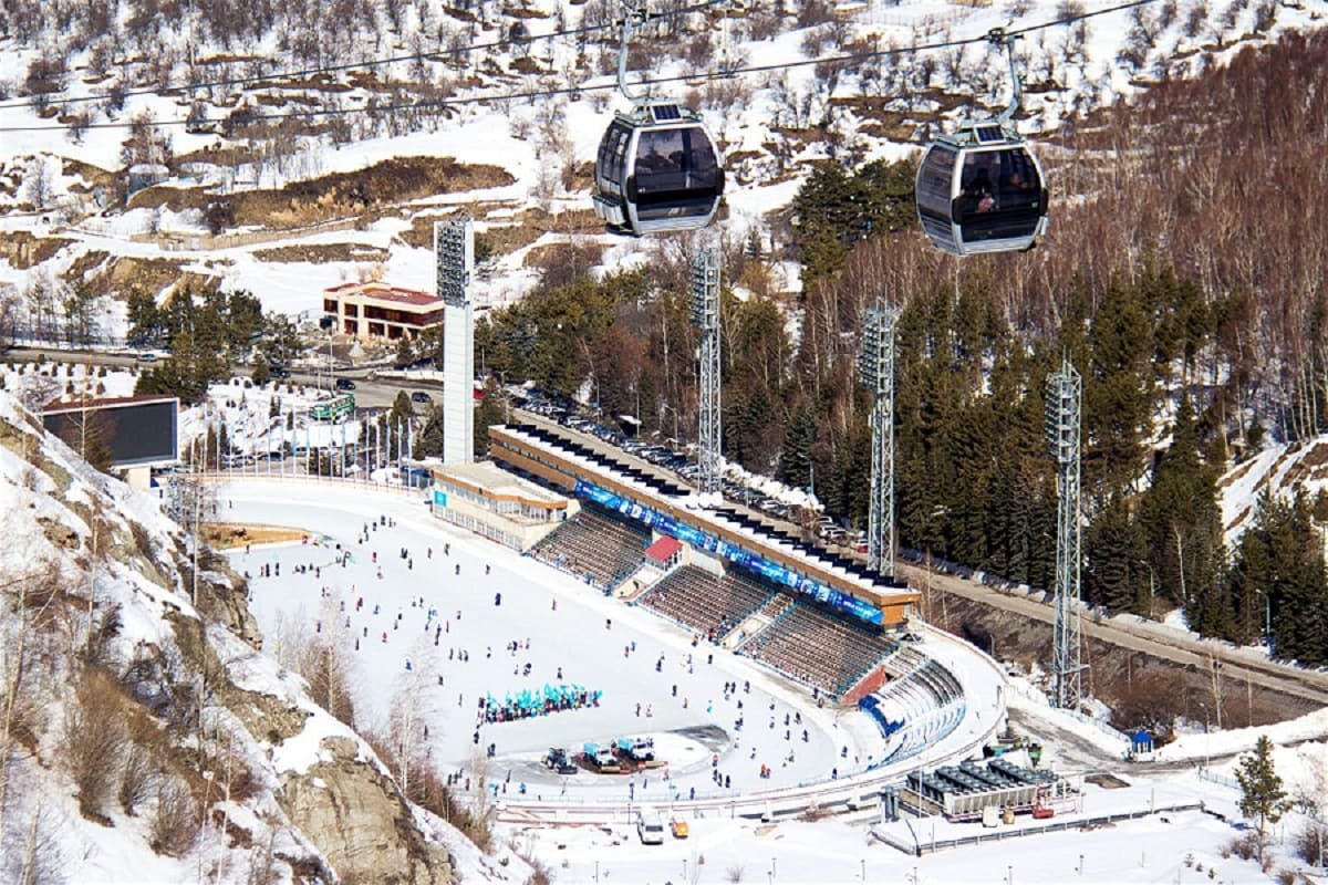 Алматы горнолыжный курорт Чимбулак в мае