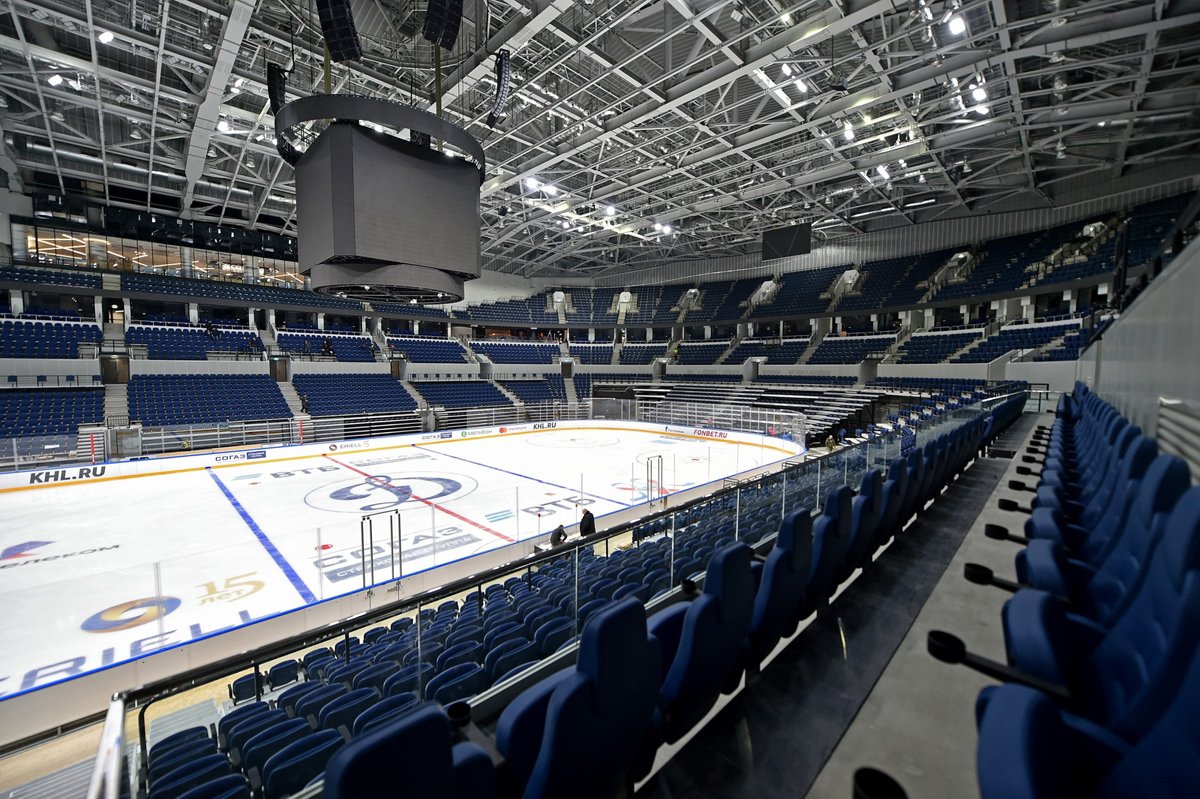 Хоккейная Арена с трибунами на 1000 мест