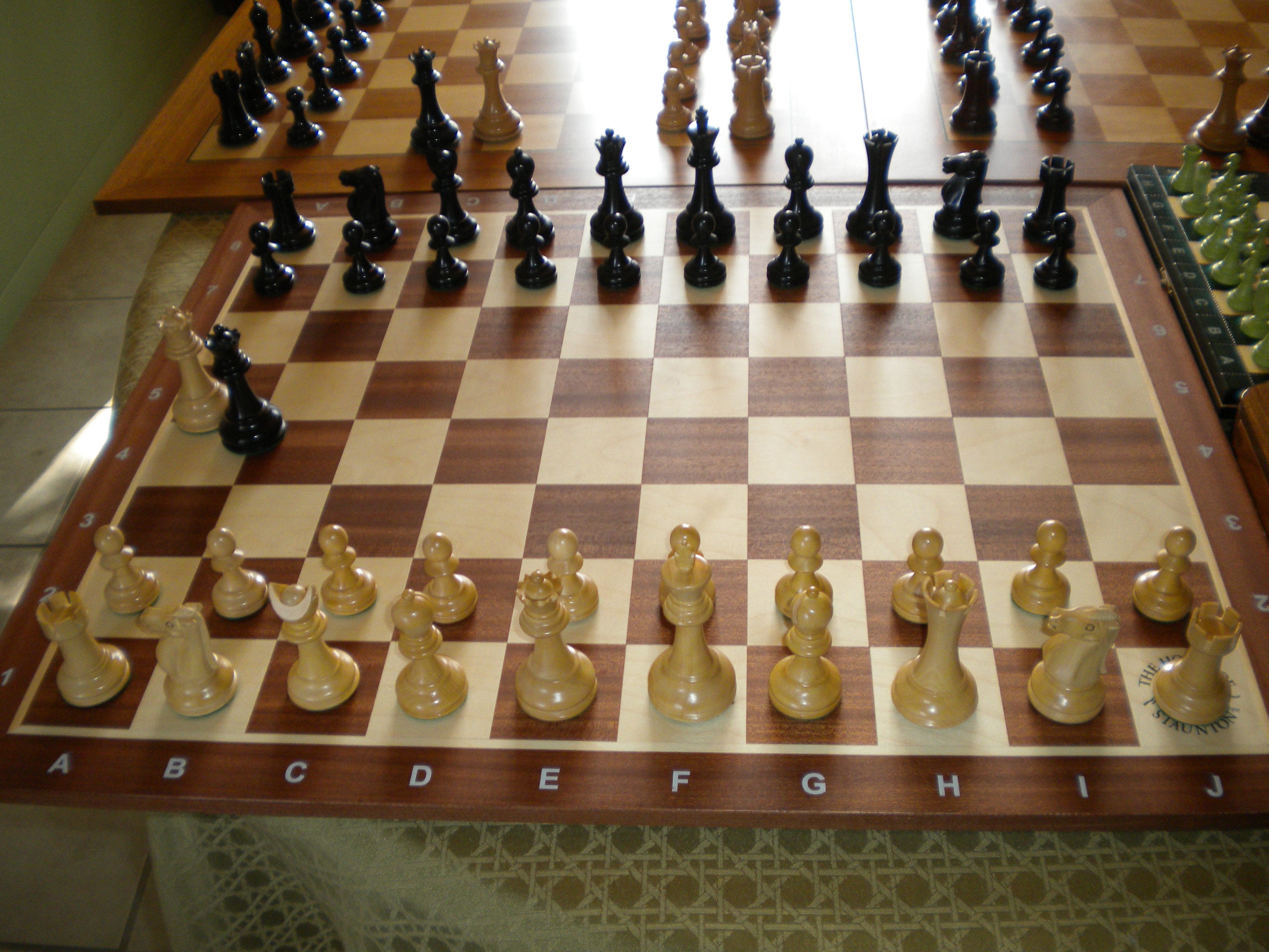 Расстановка шахмат на шахматной