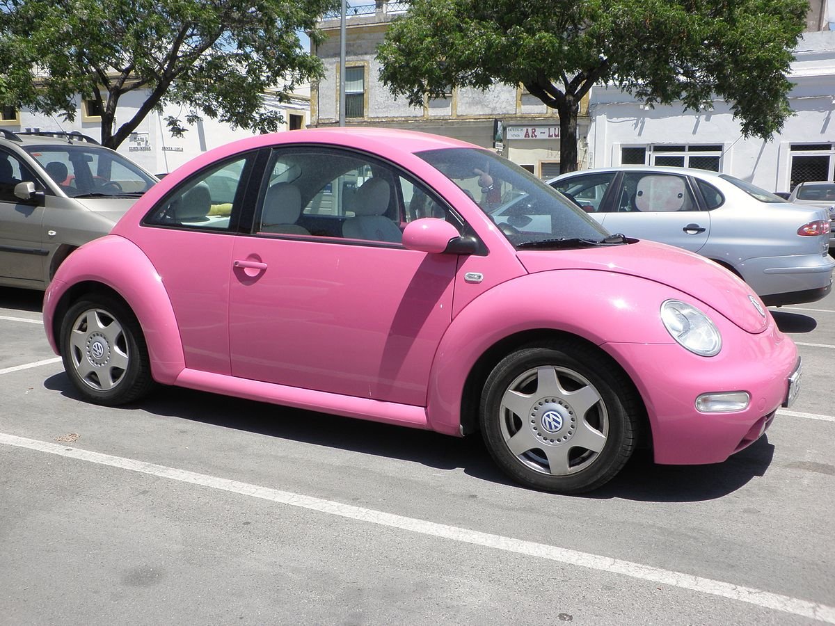 Машина Volkswagen розовая