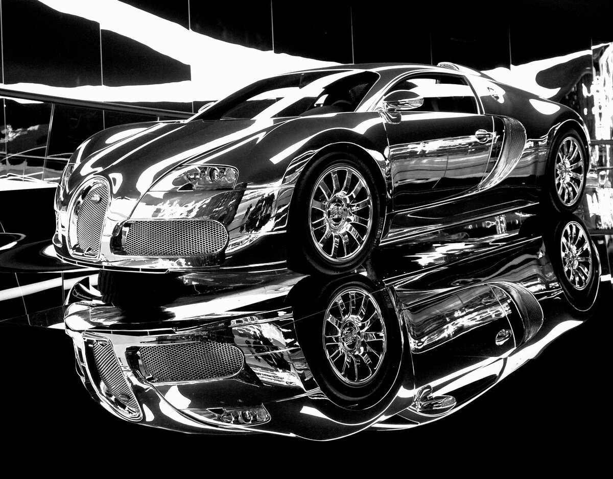 Хромированное авто картина