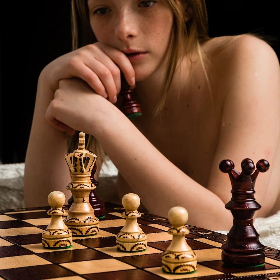 Naked Chess Lady