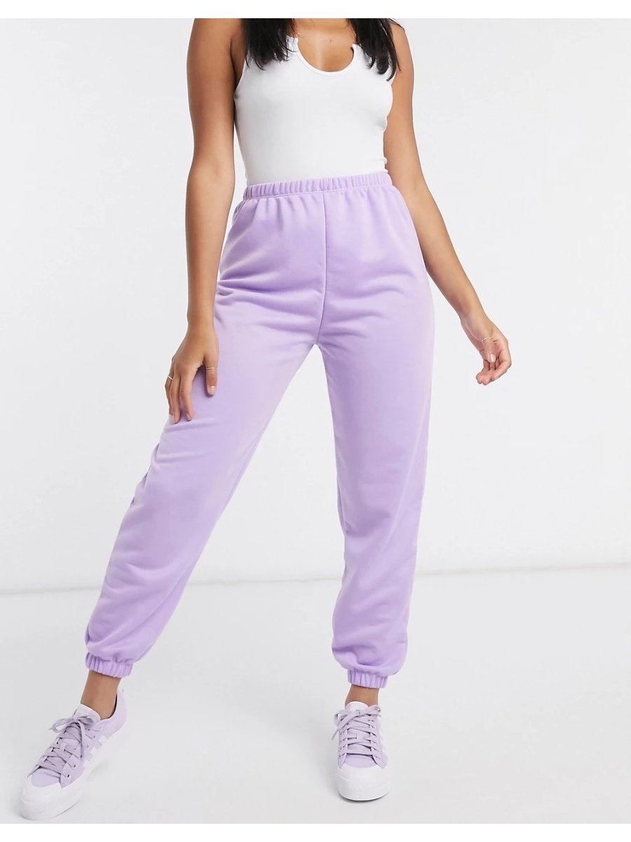 Фиолетовые ;женские спортивные штаны Shi fa man