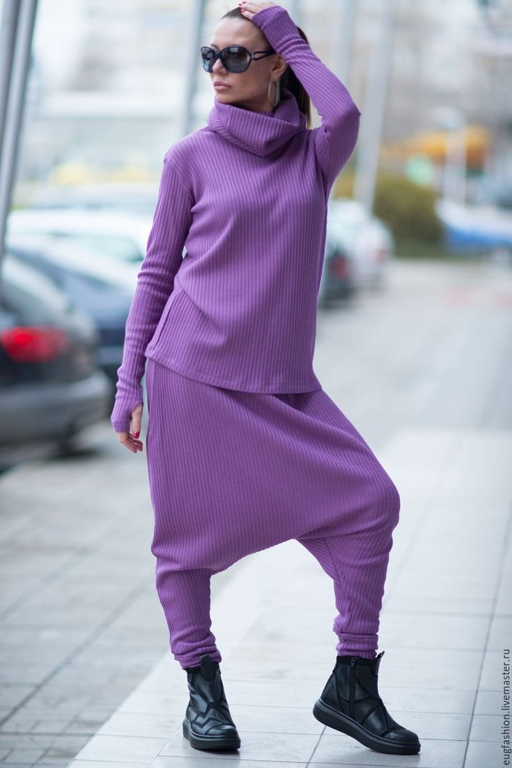 Bershka фиолетовые спортивные штаны Tie DIY