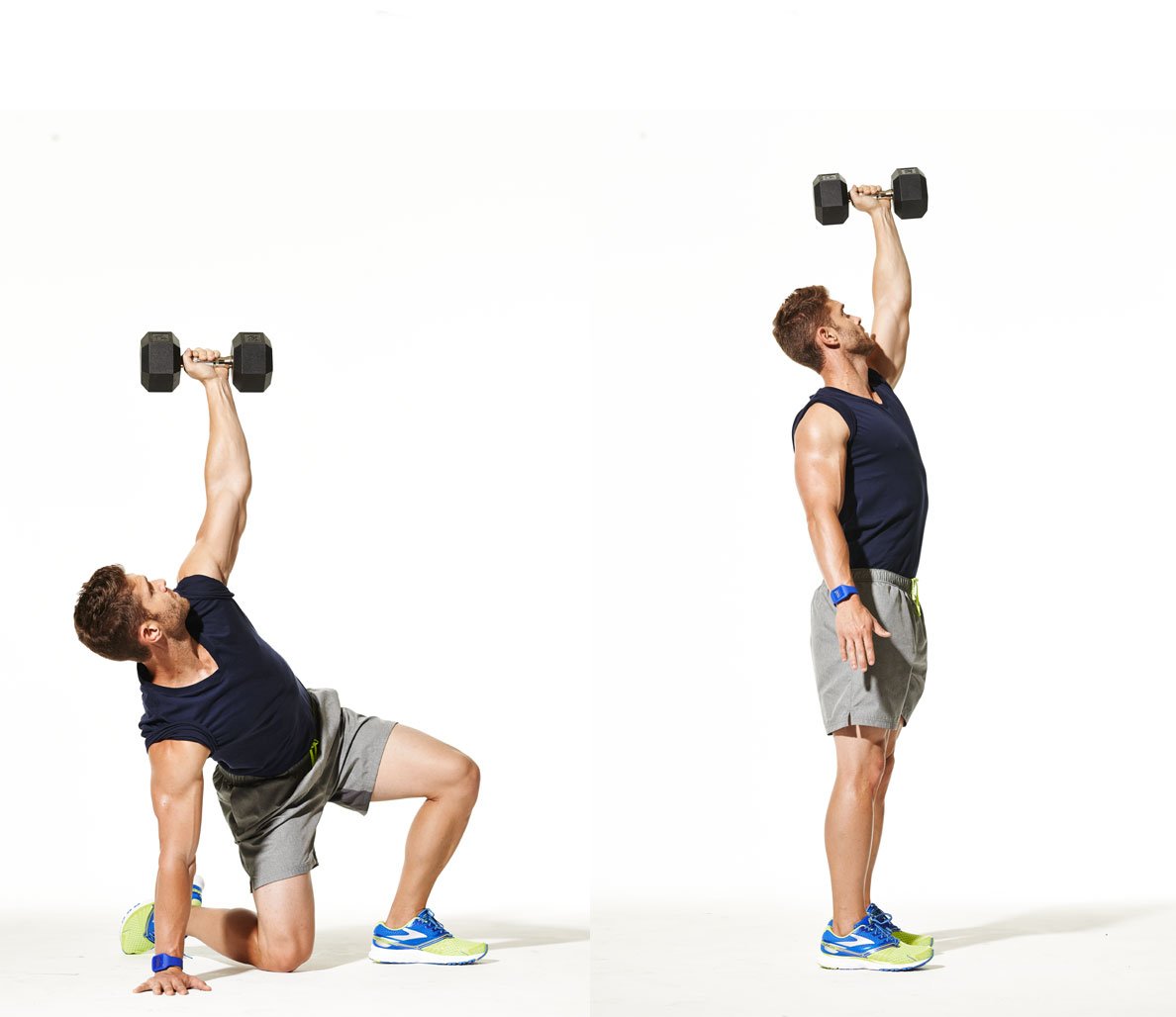 Жим Арнольда с гантелями техника для женщин