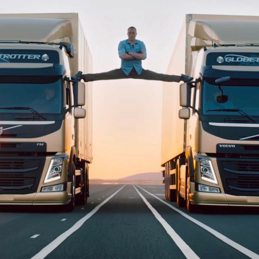 Жан-Клод Ван Дамм в рекламе грузовиков Вольво
