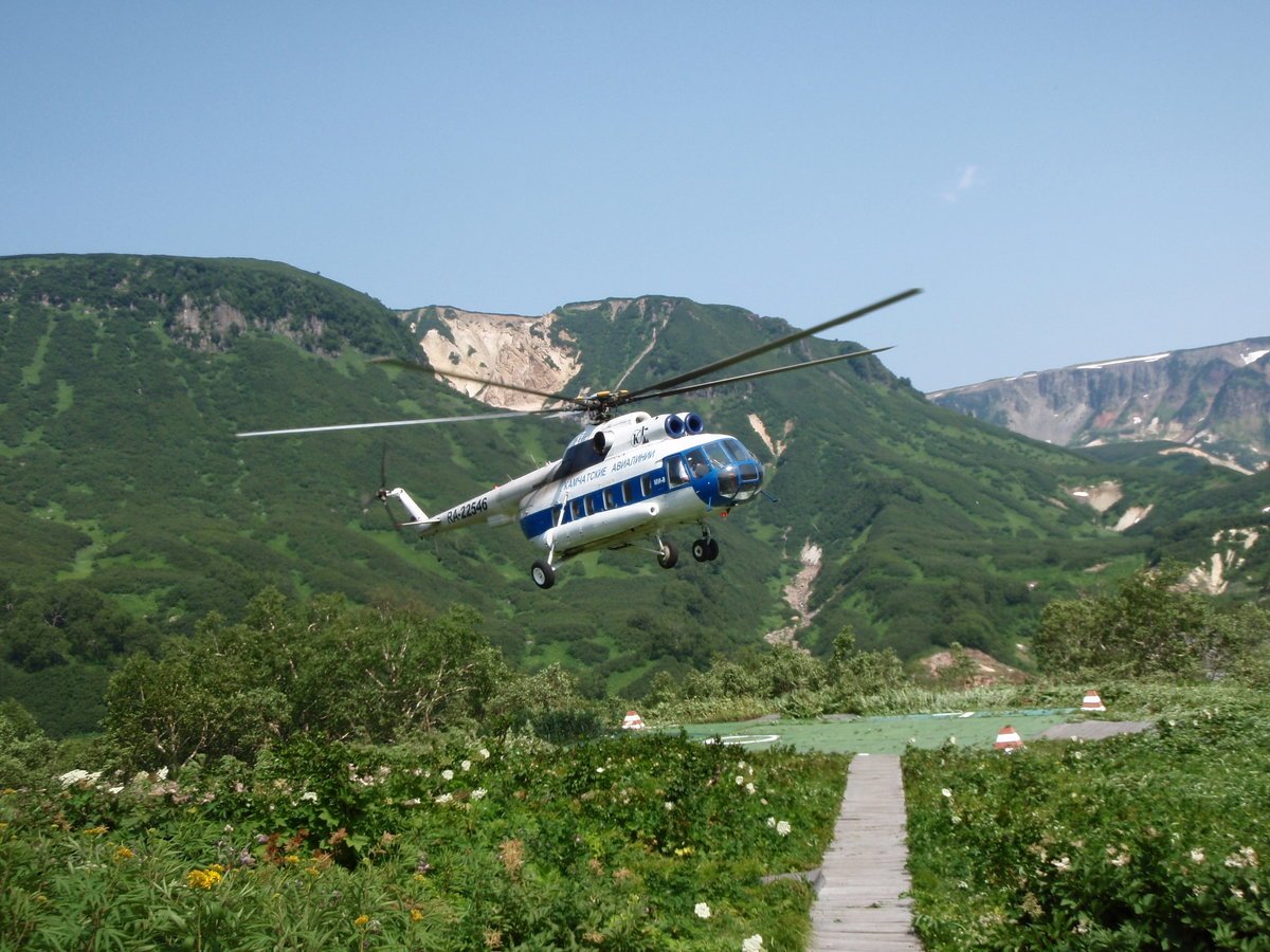 Камчатка Гейзер с вертолета
