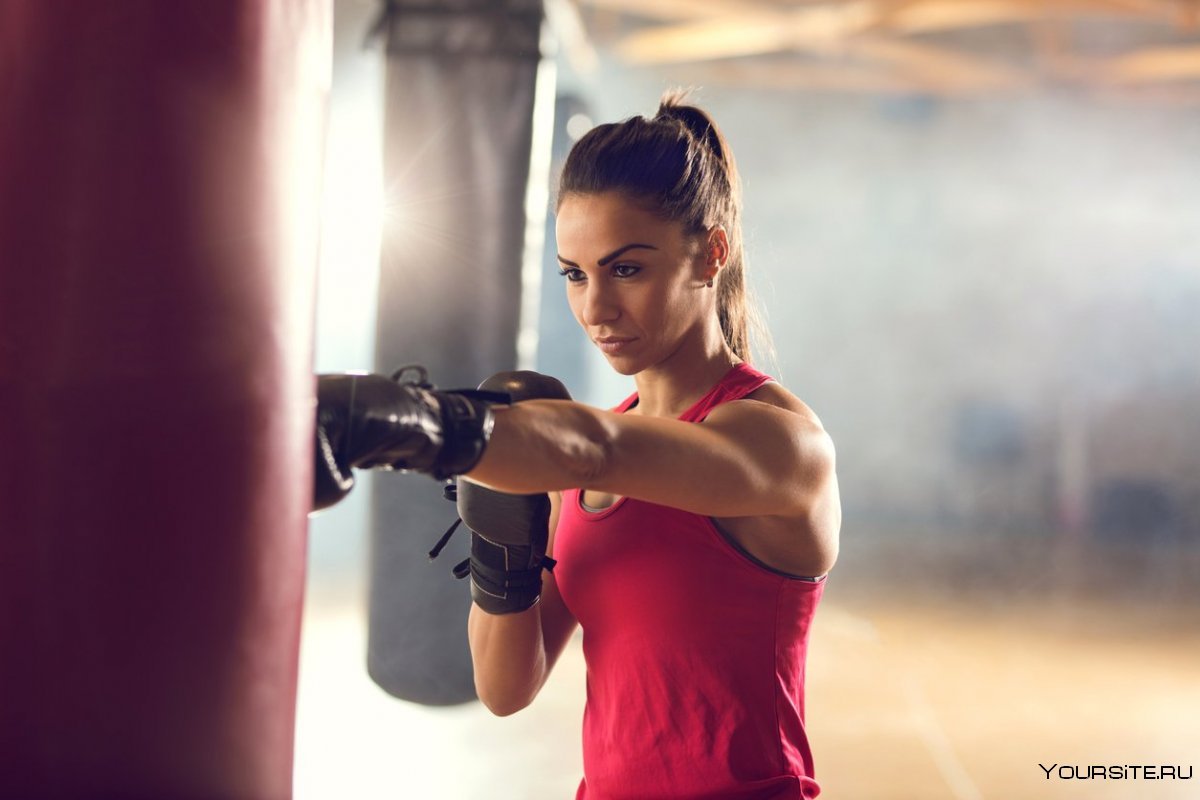Тренировка бокс женщины