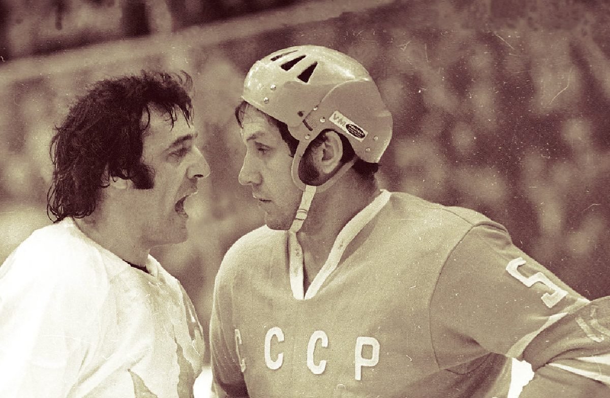 Фил Эспозито и Александр Рагулин 1972 год