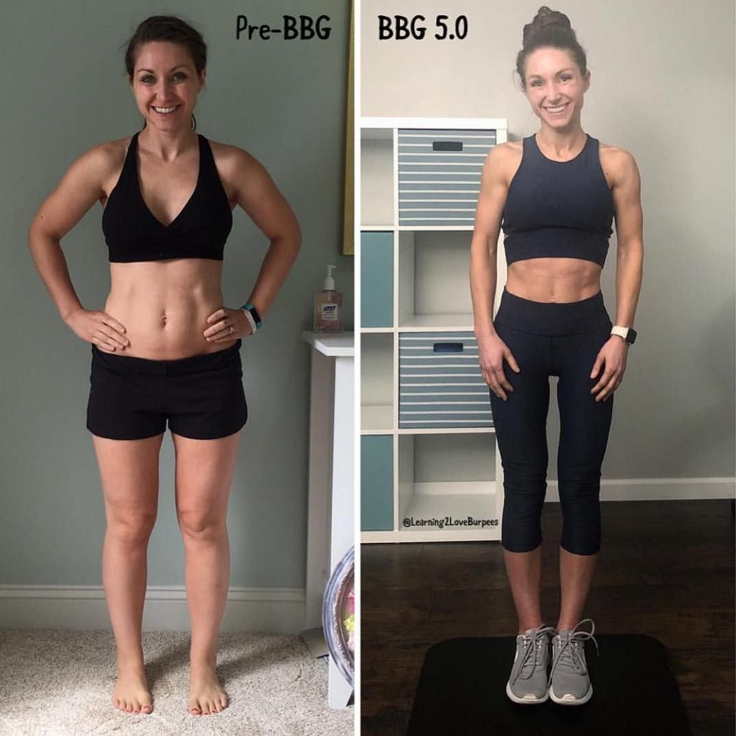 Тело до и после упражнений