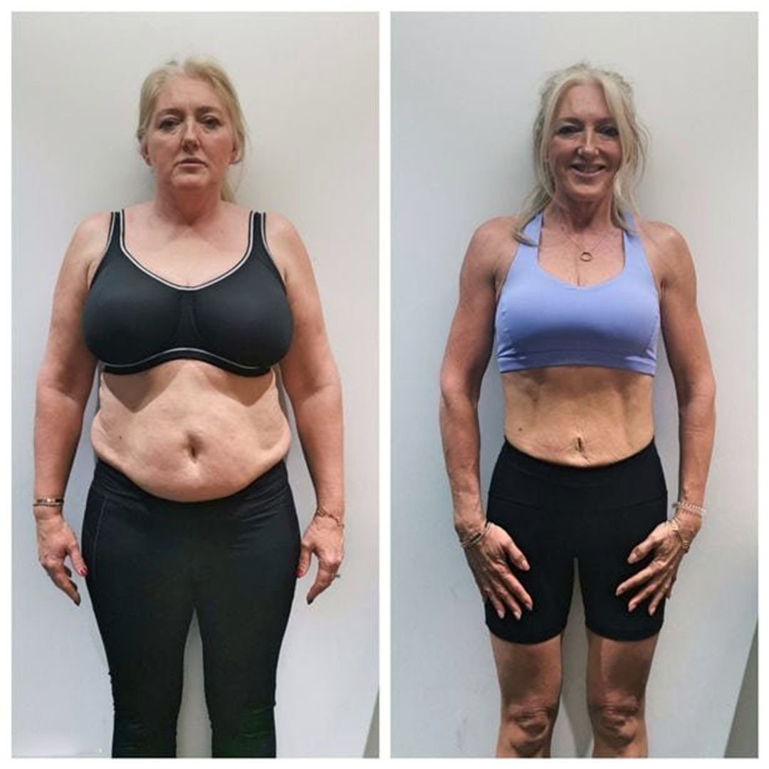 До и после тренировок девушки