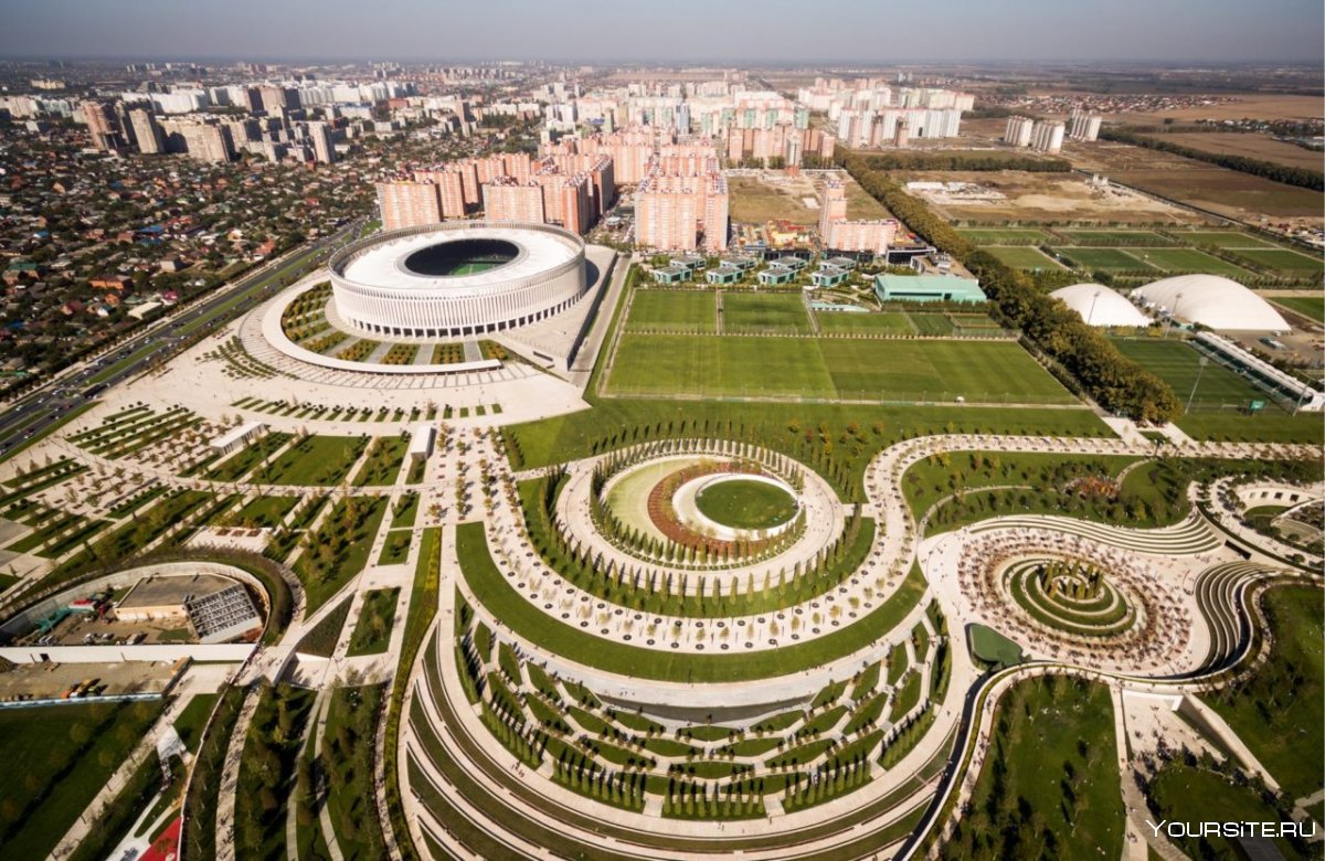 Стадион Краснодар Арена ночью