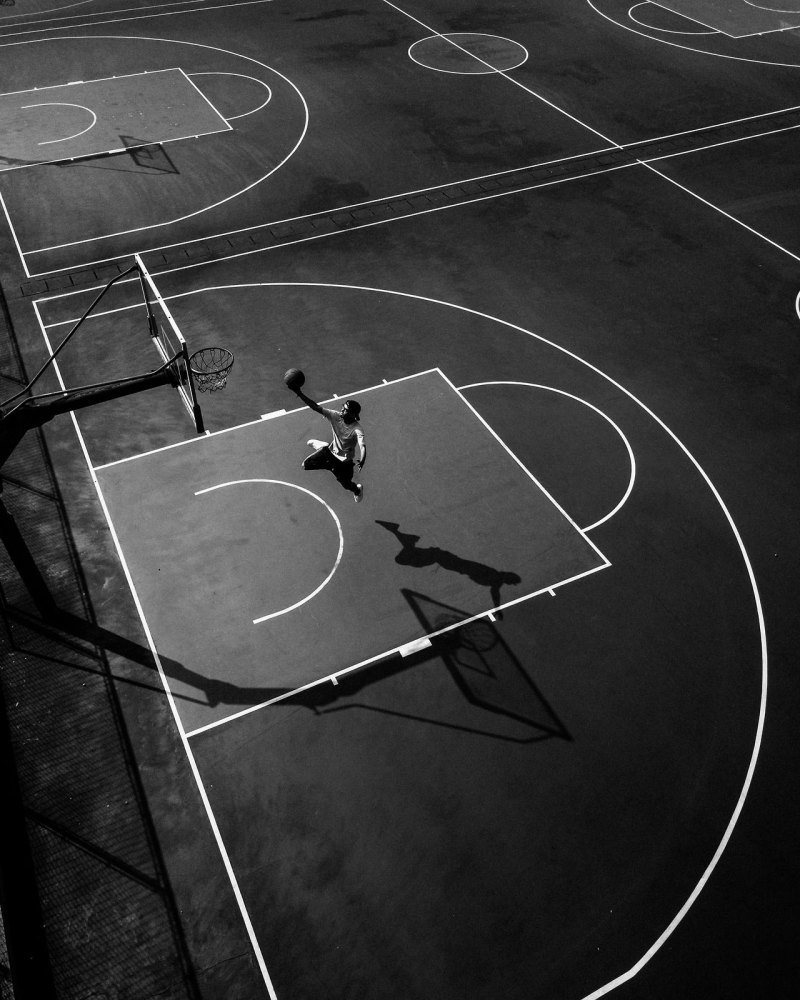 Баскетбольное поле вид сверху