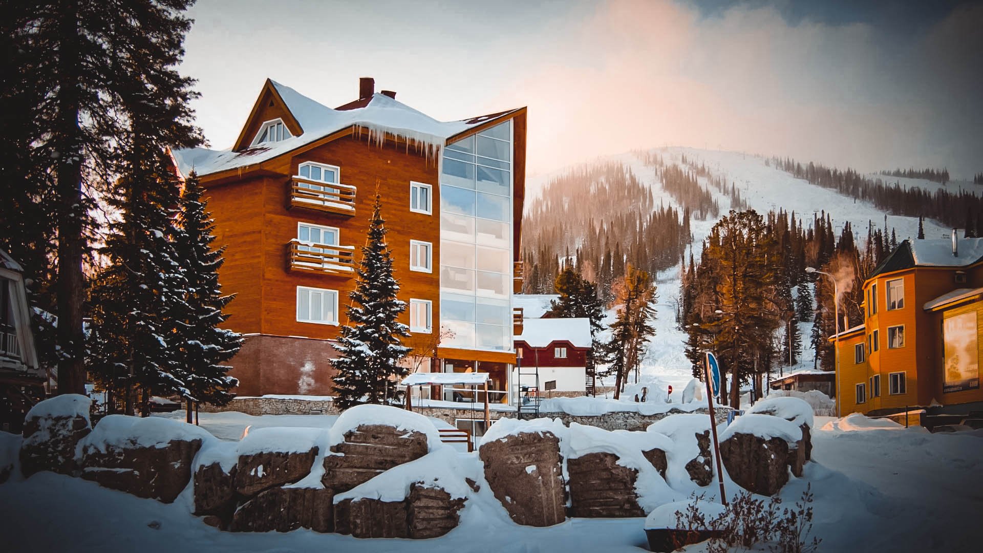 Шерегеш горнолыжный курорт спорт отель