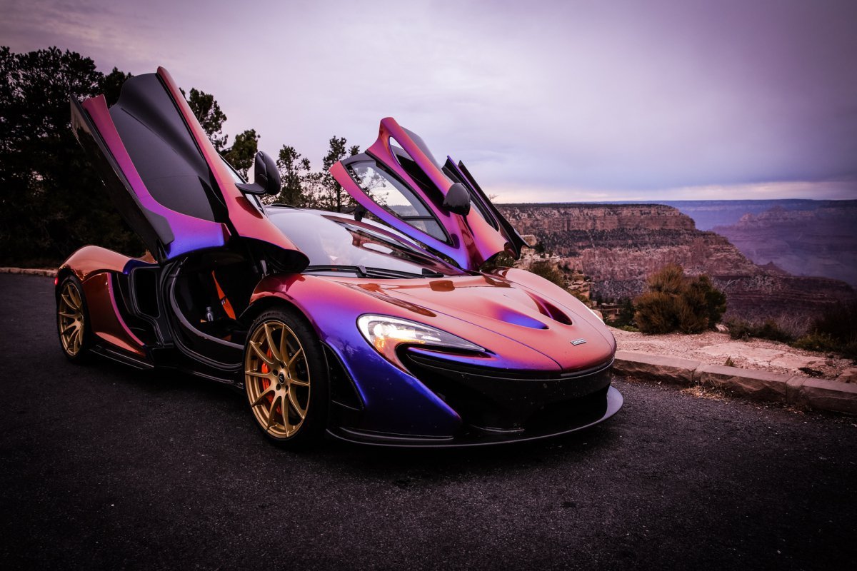 MCLAREN p1 фиолетовый