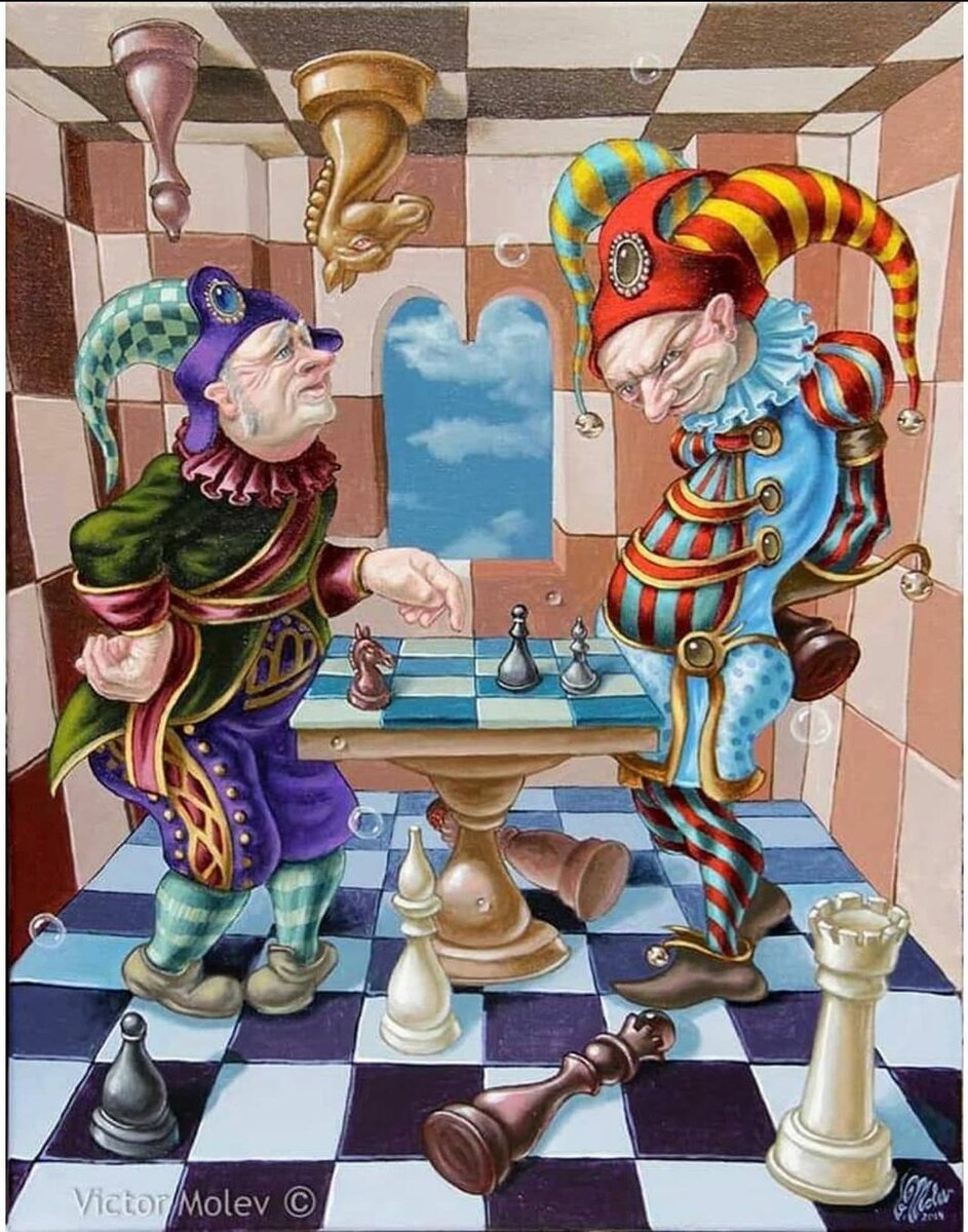 Victor Ostrovsky картины шахматы