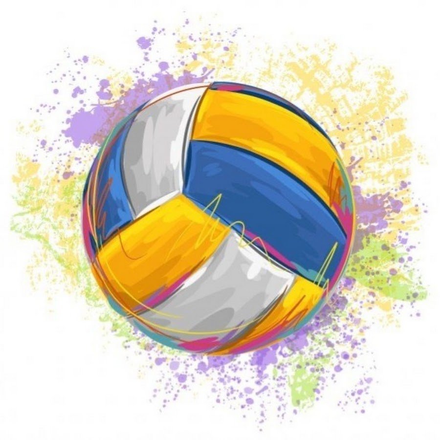 Нарисованный волейбольный мяч