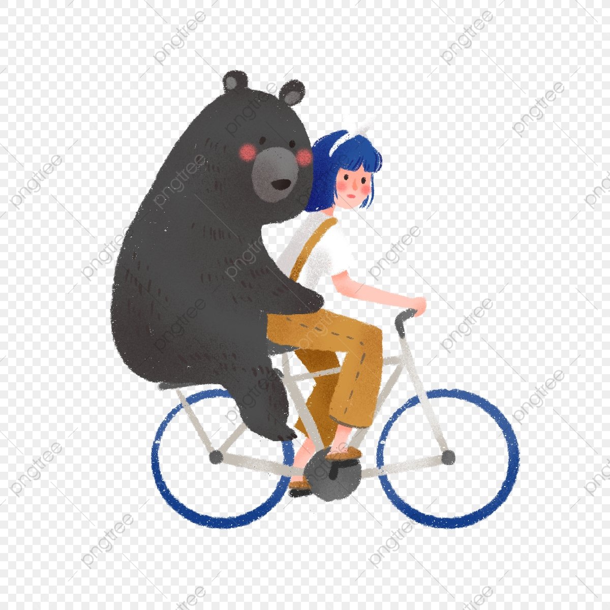 Медведь в цирке на велосипеде