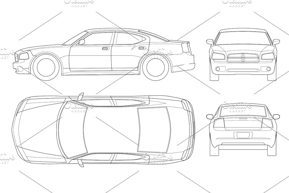 Audi a7 Blueprint