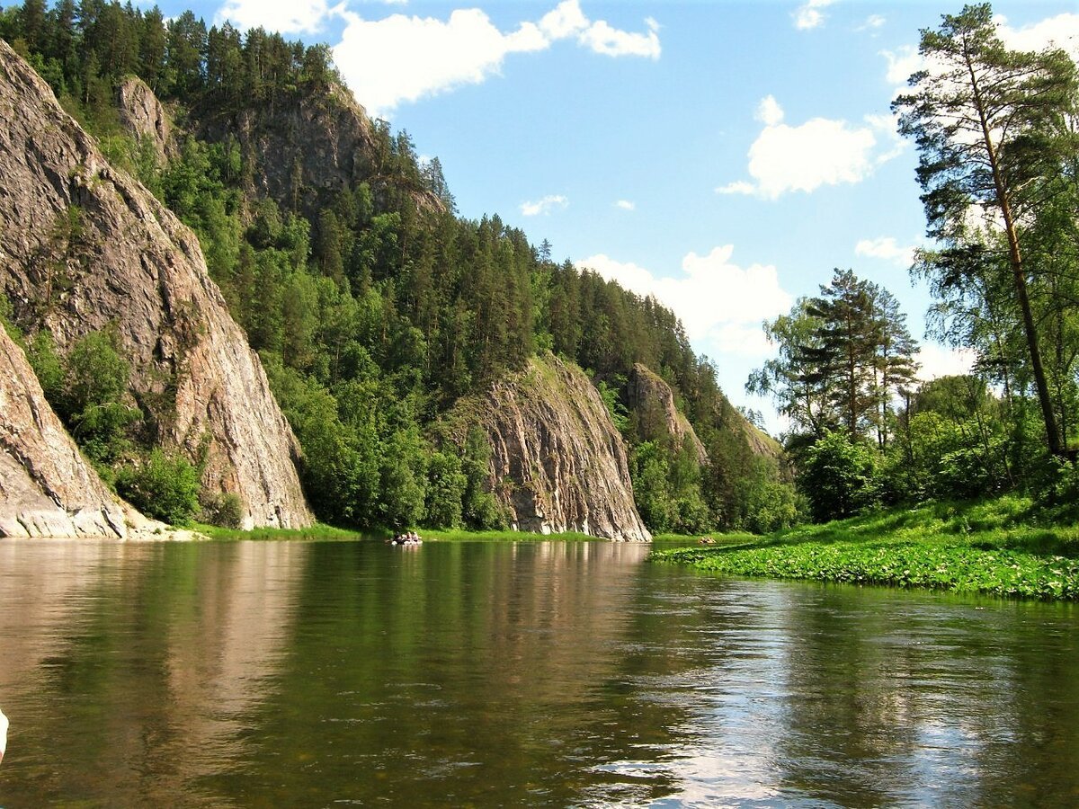 Река Урал в Башкирии