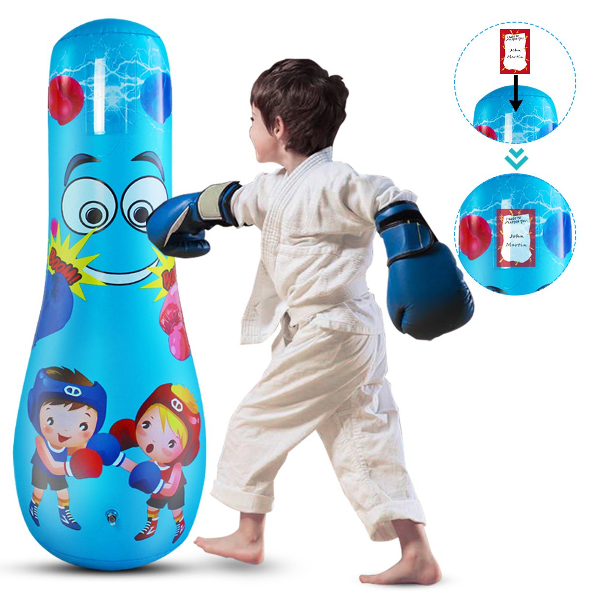 Стойка боксерская детская "Sport Toys", с перчатками. Tx43201