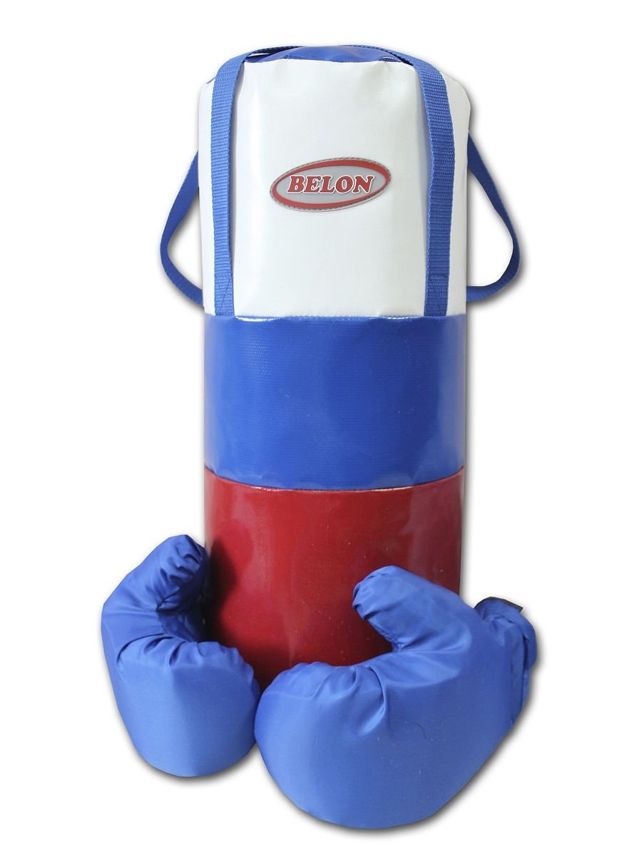 НБ-001-Ф Belon набор для бокса Патриот: груша бол.цилиндр 50*d20 см (тент)
