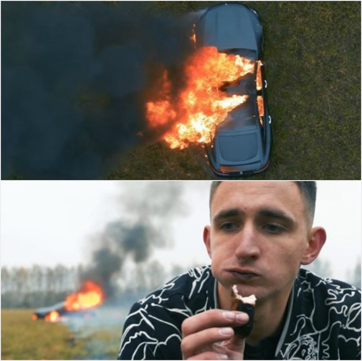 Блоггер Михаил Литвин сжег