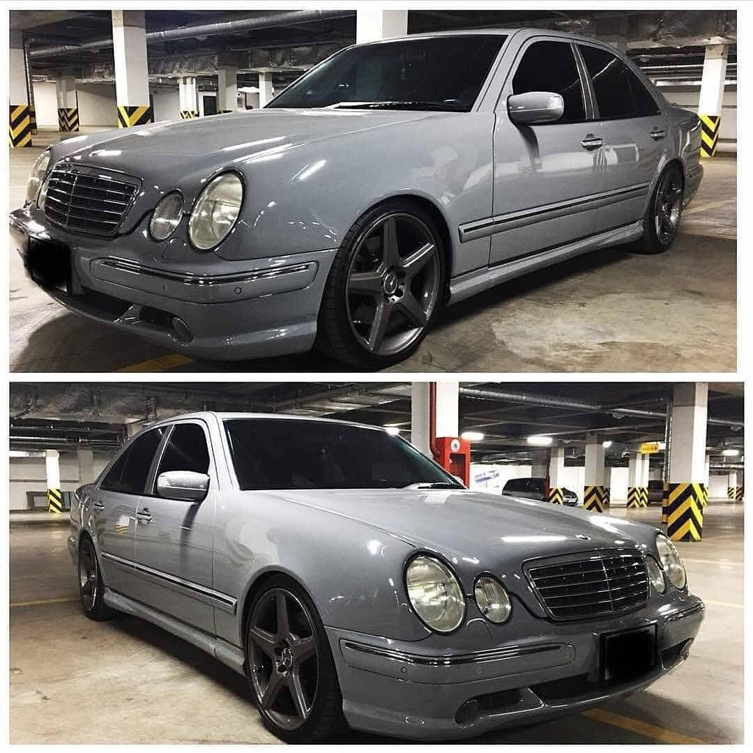 Мерседес w210 серый матовый