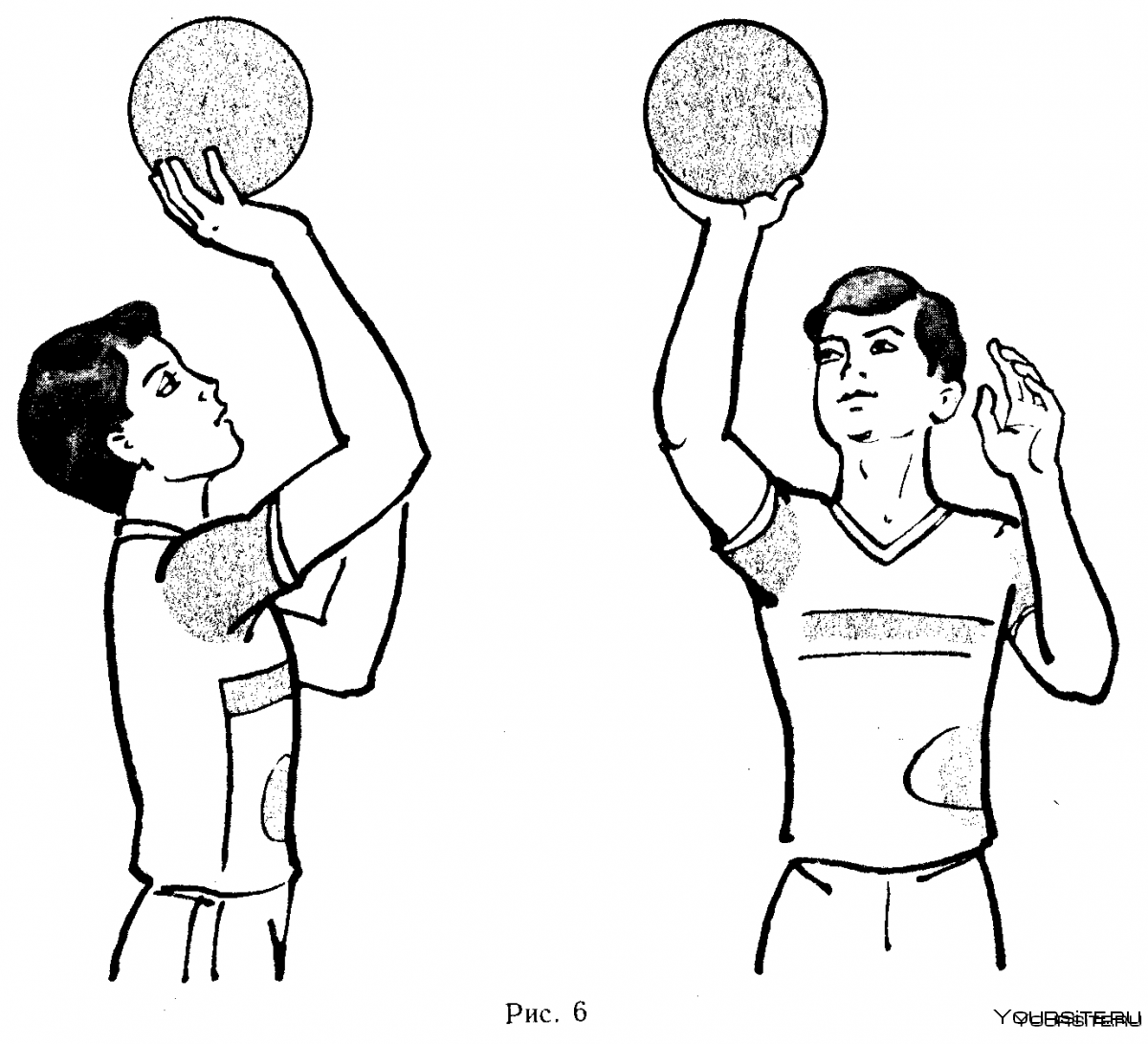 Ведение мяча волейболисты