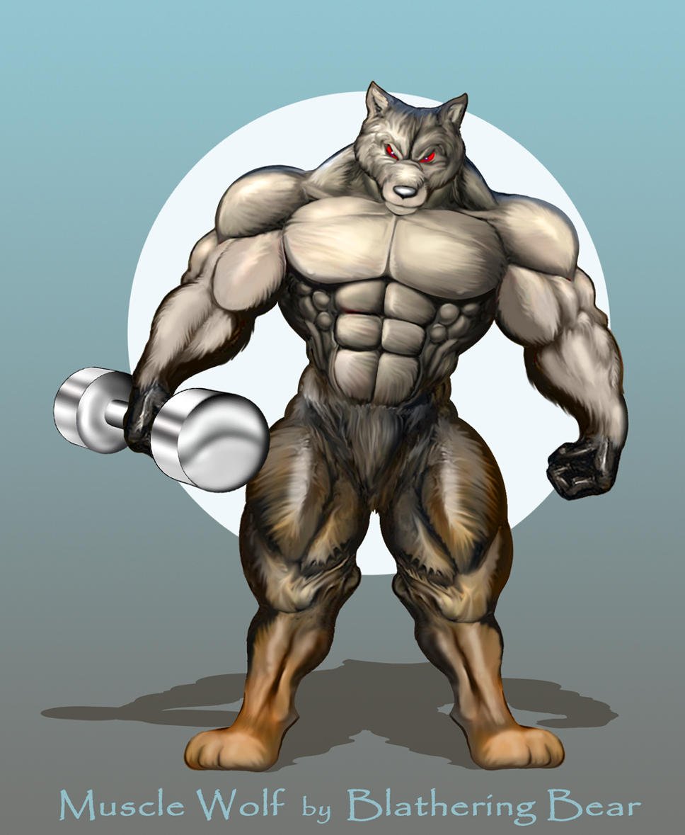 Muscle growth волк