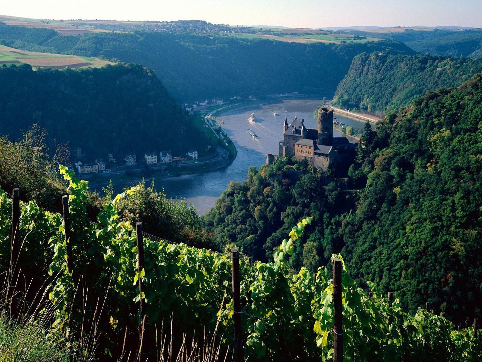 Река в германии приток мозеля. Река Рейн в Германии. Долина среднего Рейна Германия. Долина реки Рейн Германия. Рейнская Долина в Германии.