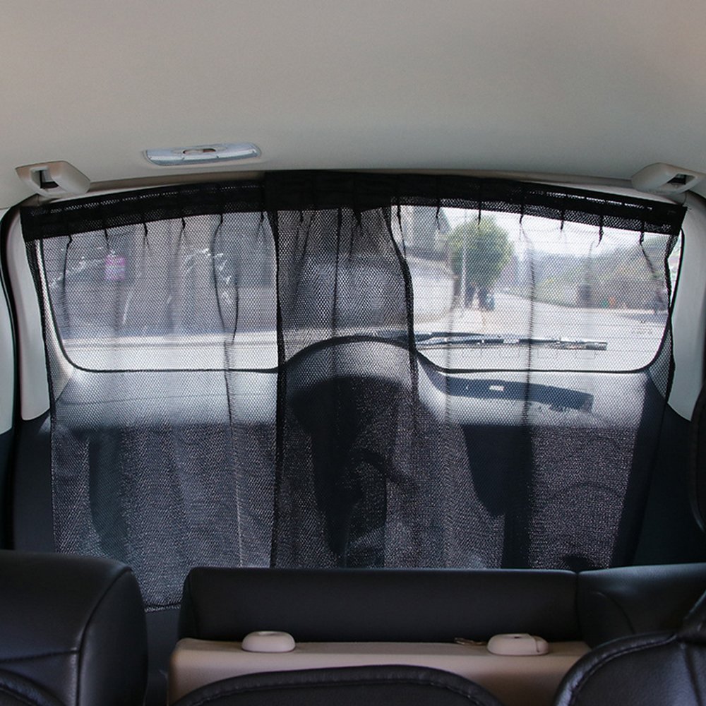 Vehemo 2pcs car Window Sunshade Curtain Side Rear