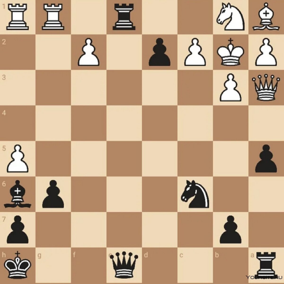 Шахматный Этюд мат в 2 хода