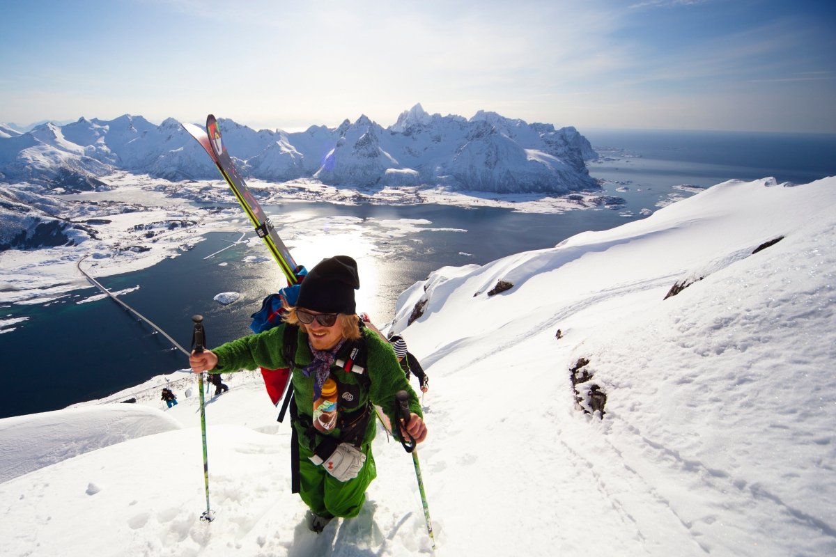 Лофотенские острова Норвегия лыжи