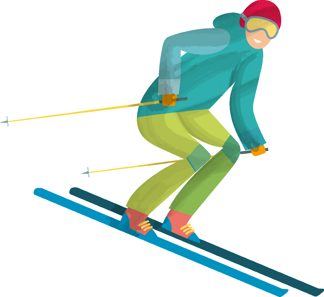Классический стиль лыжи