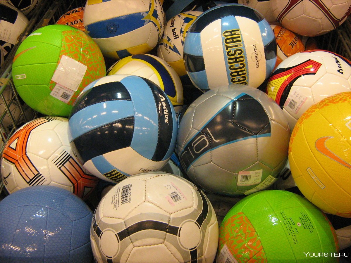 Разные мячи для разных видов спорта