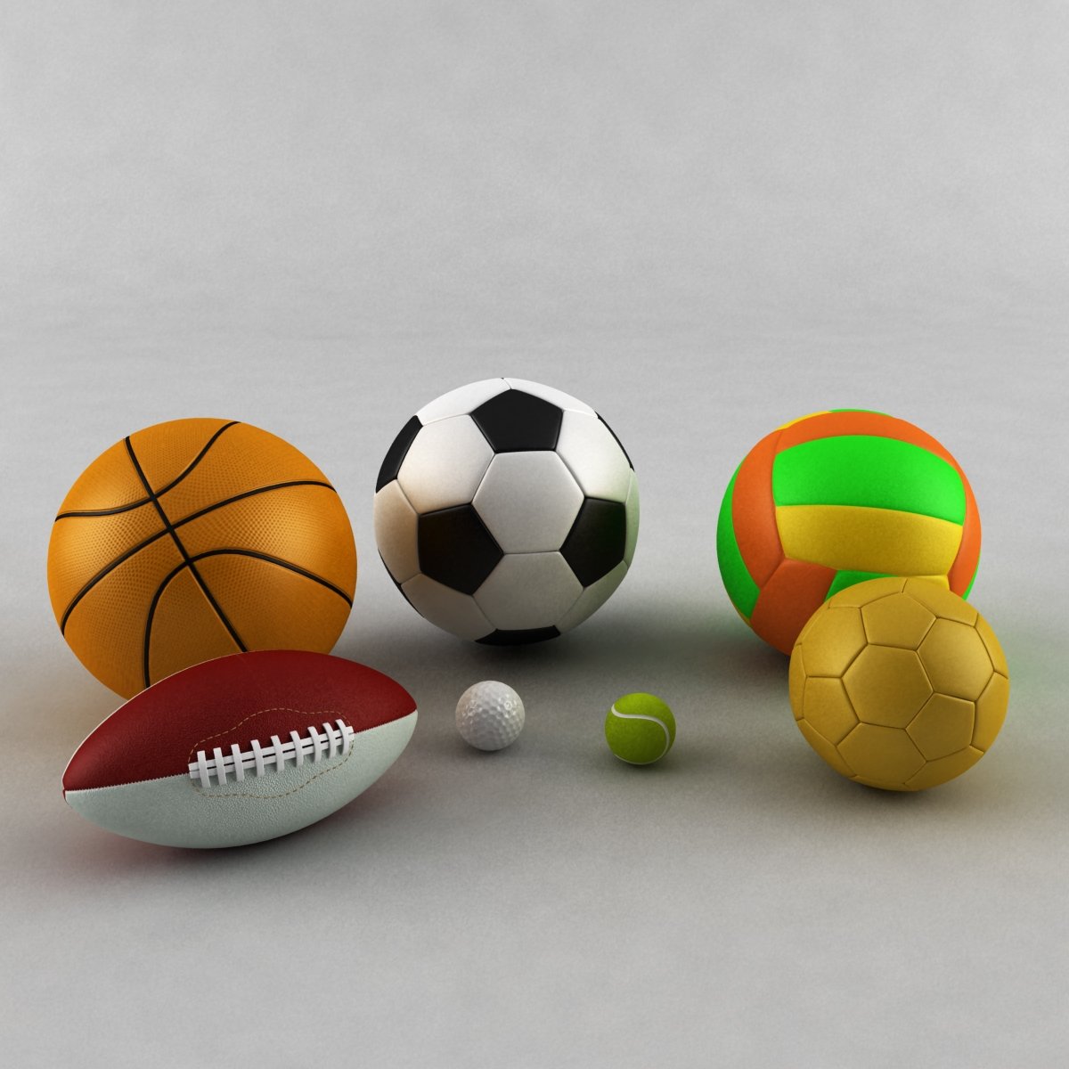 Мячи разных видов спорта арт