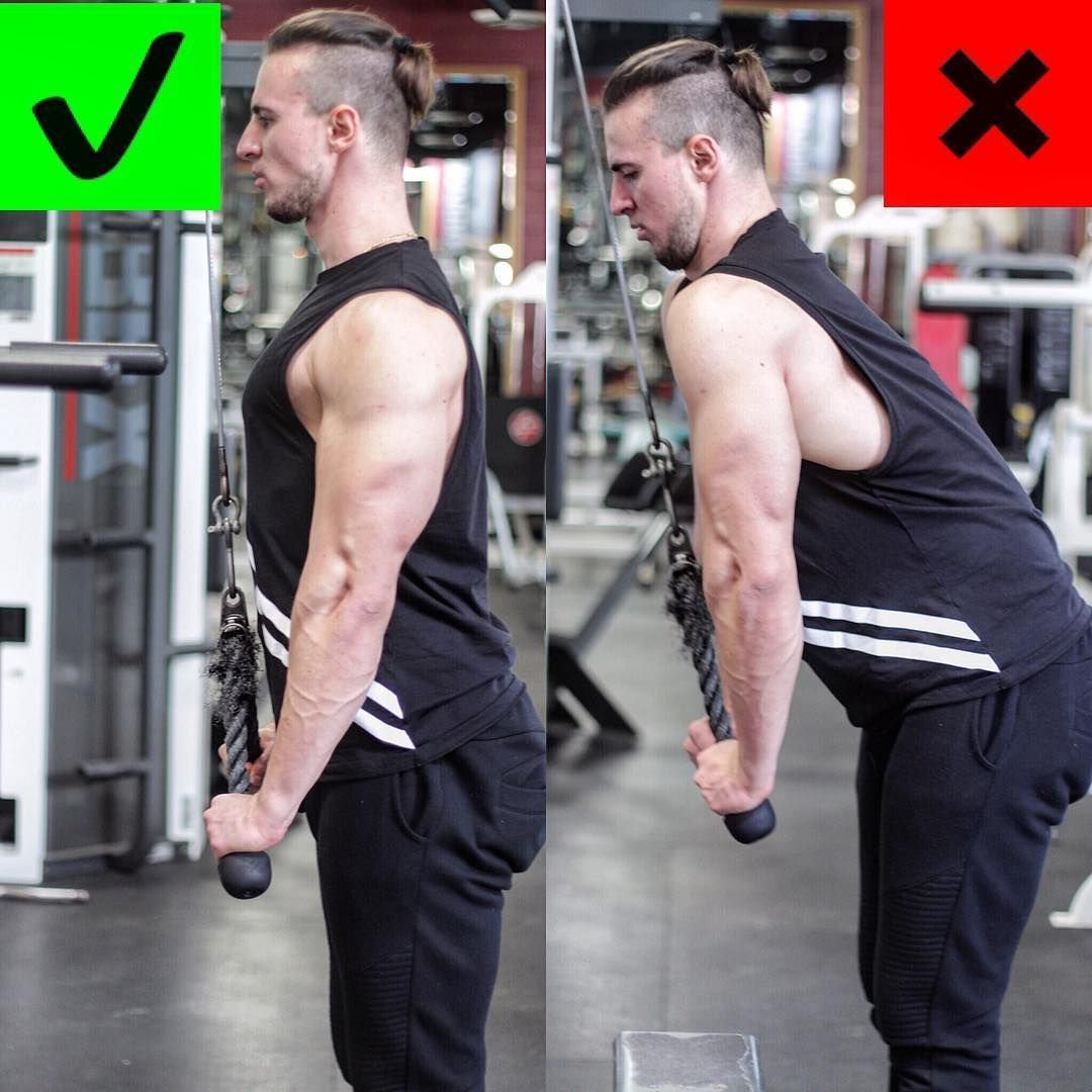 Cable overhead Triceps Extension