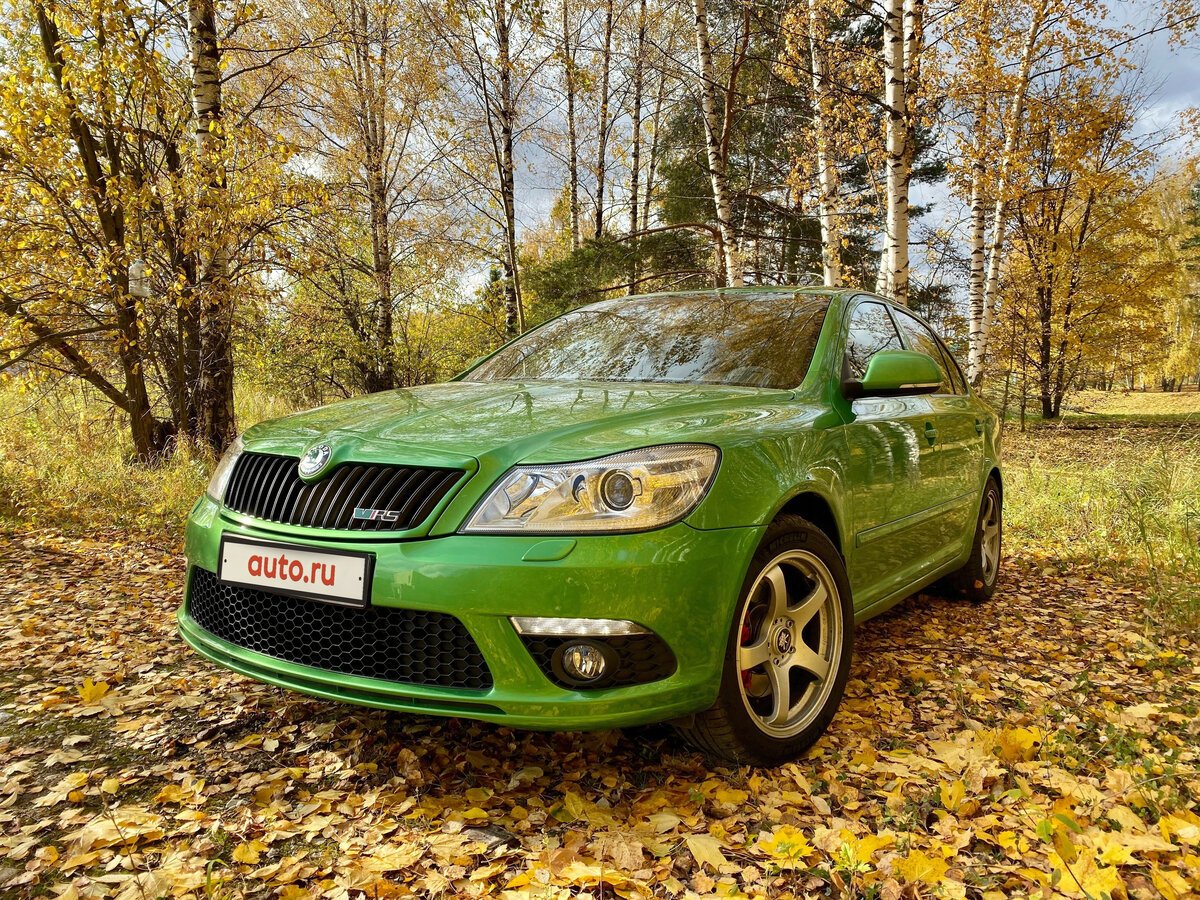 Skoda Octavia RS 2012 зеленая