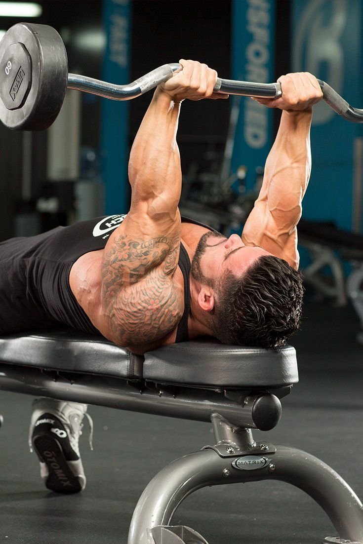 Dumbbell lying Triceps Extension