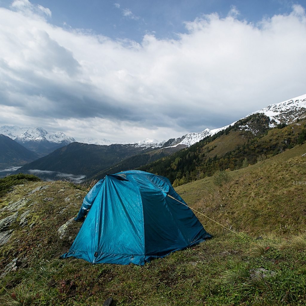 Архыз с палатками