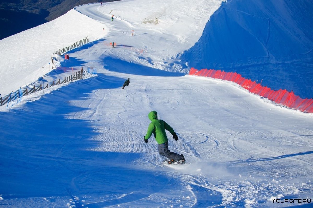 Сноубордист в Австрии