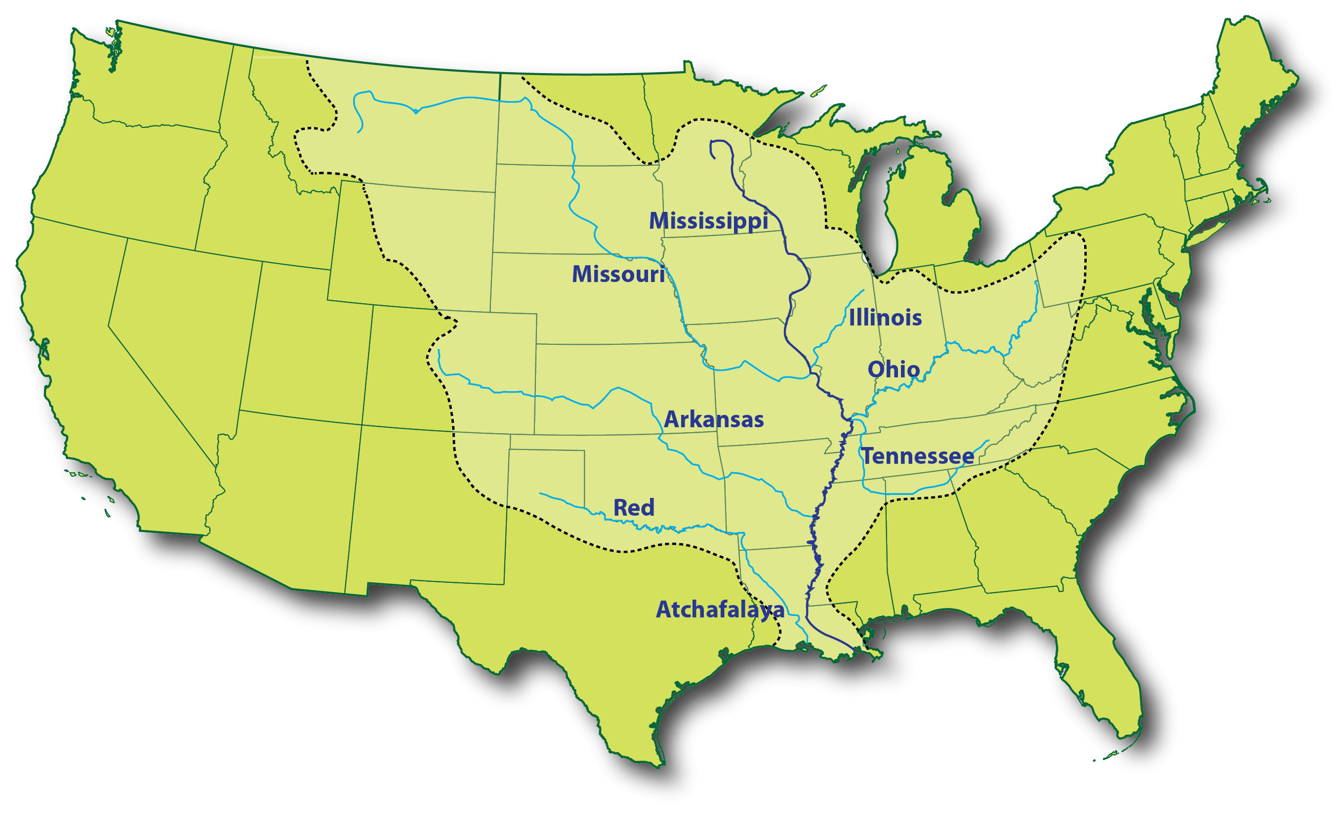 Приток огайо. Реки Миссисипи и Миссури на карте Америки. Река Миссисипи на карте США. Река Миссисипи и Миссури на карте.