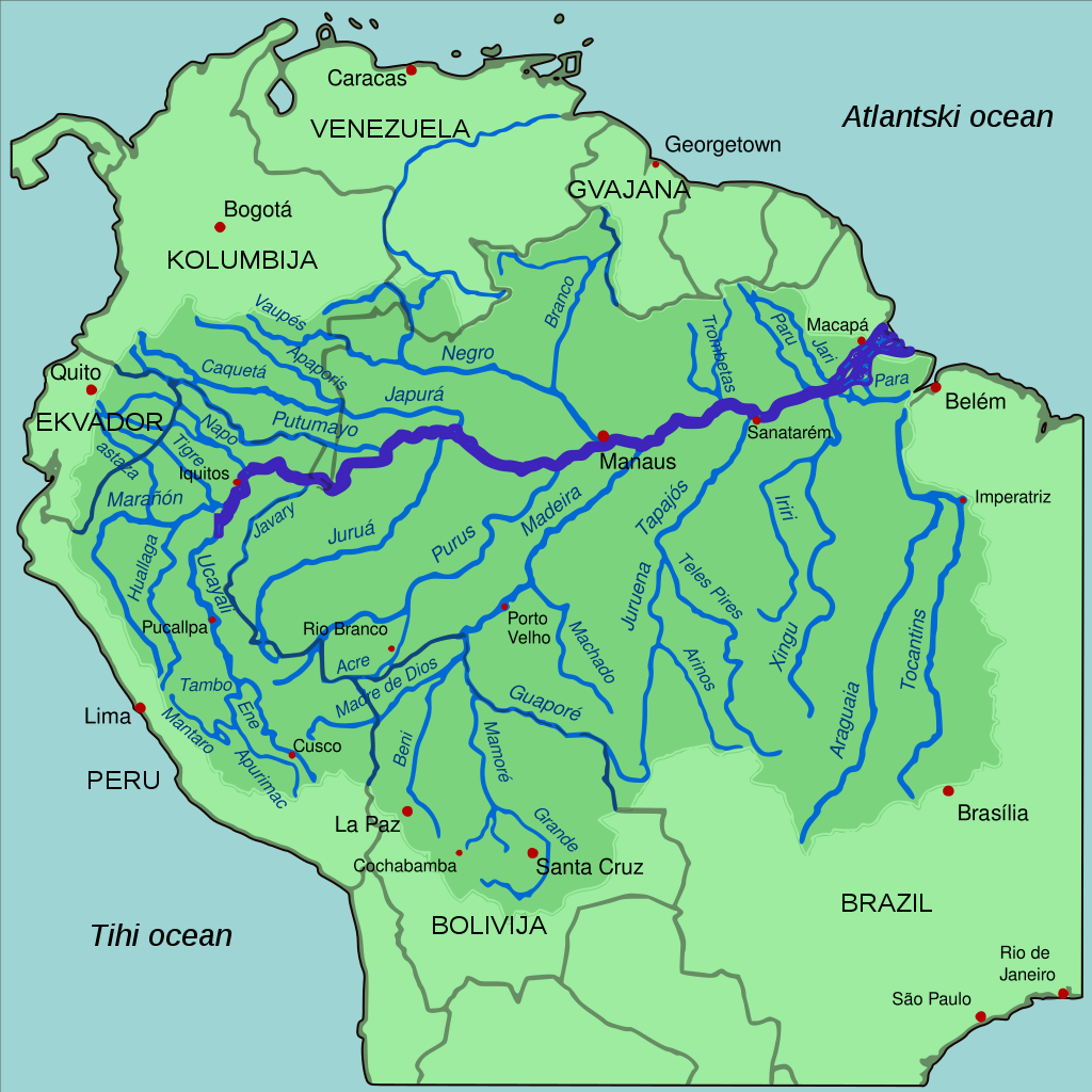 Страны бассейна амазонки