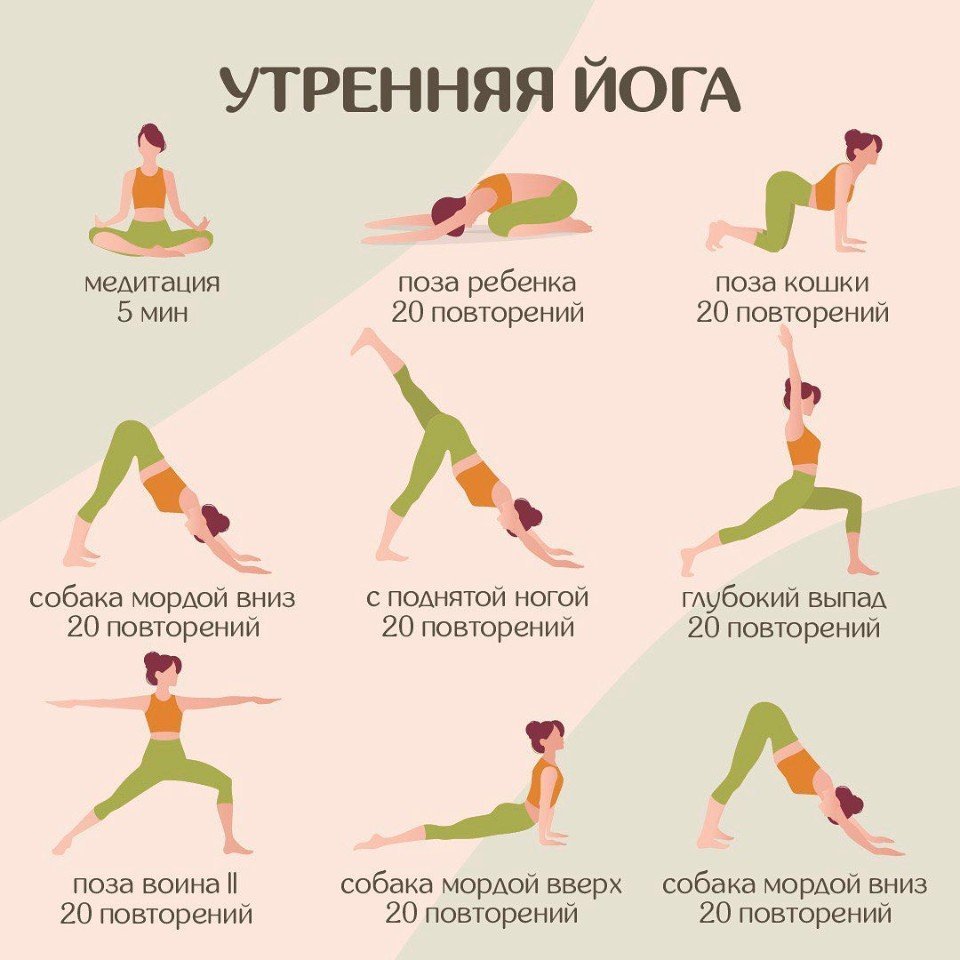 Йога для начинающих упражнения с описанием