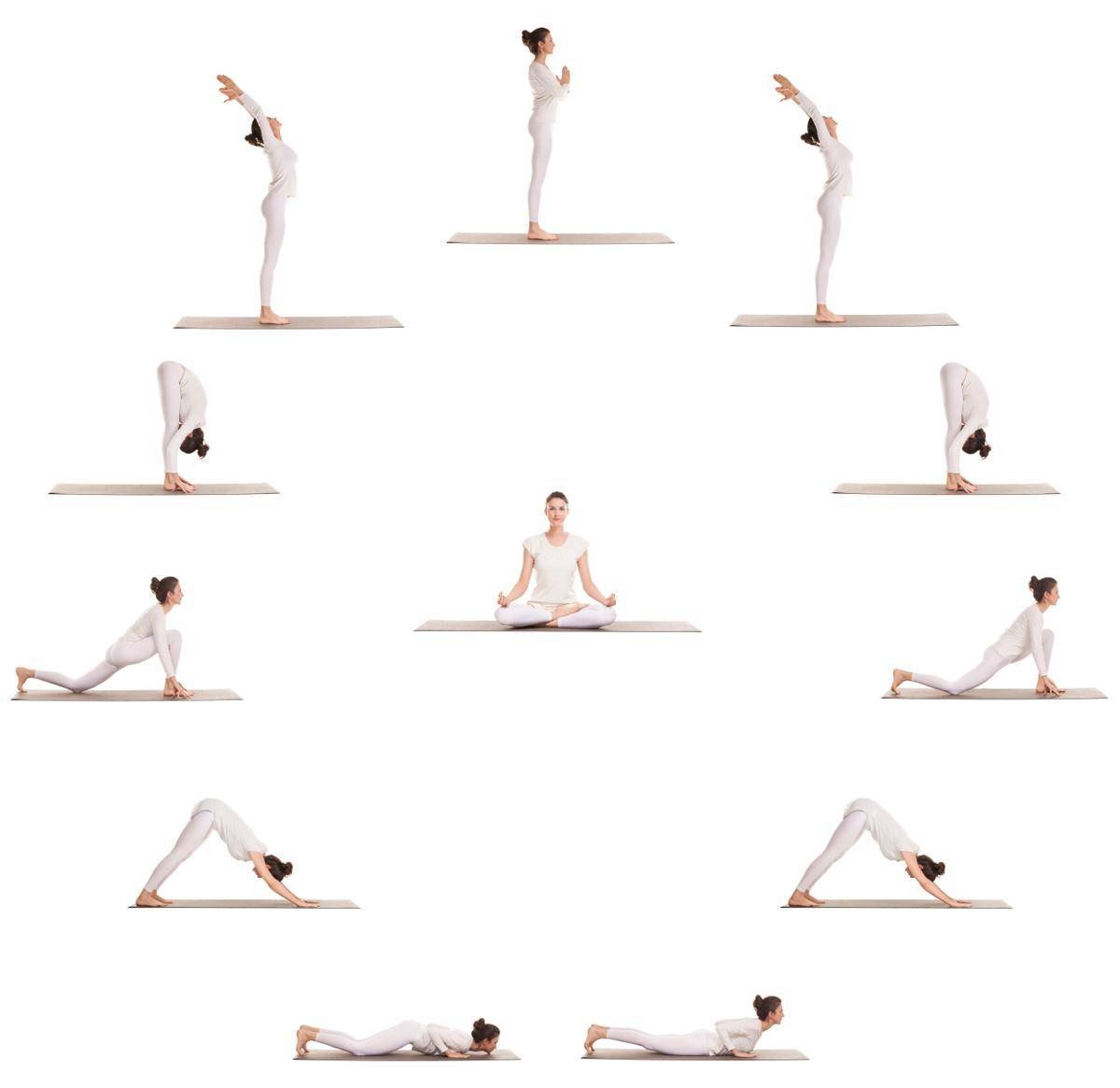 1 занятие йоги. Сурья Намаскар Аштанга виньяса йога. Хатха-йога комплекс упражнений. Хатха-йога комплекс асан. Асаны Аштанга виньяса.