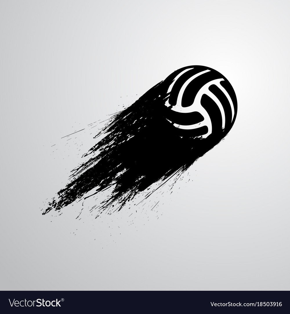 Волейбольный мяч с сеткой вектор