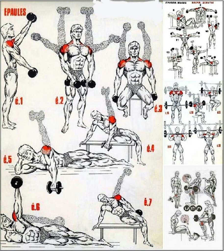 Упражнения на плечи